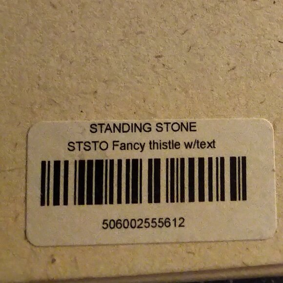 Burns Crystal New Boxed fancy thistle SCOTLAND standing stone rock sides Gift - Picture 7 of 8